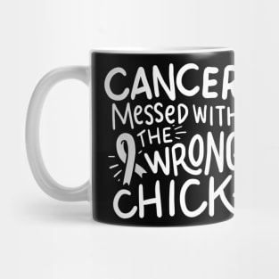 Womens Brain Cancer Survivor  Chemo Gray  Glioblastoma Mug